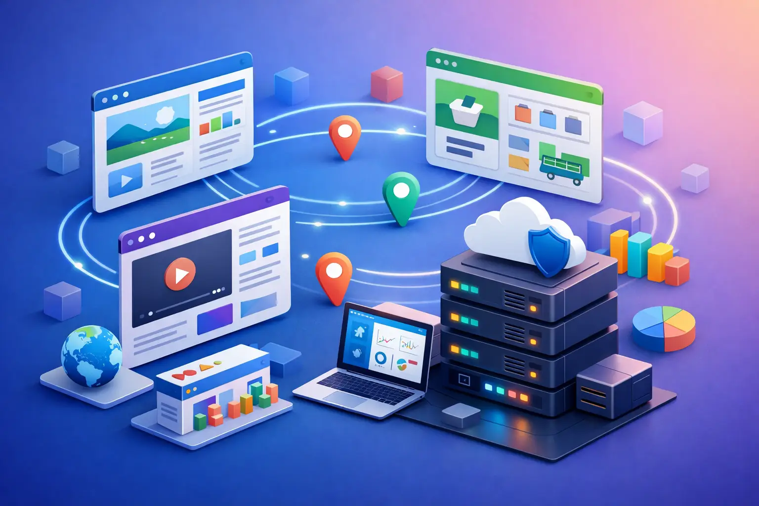 Qual plano suporta múltiplos sites? Veja