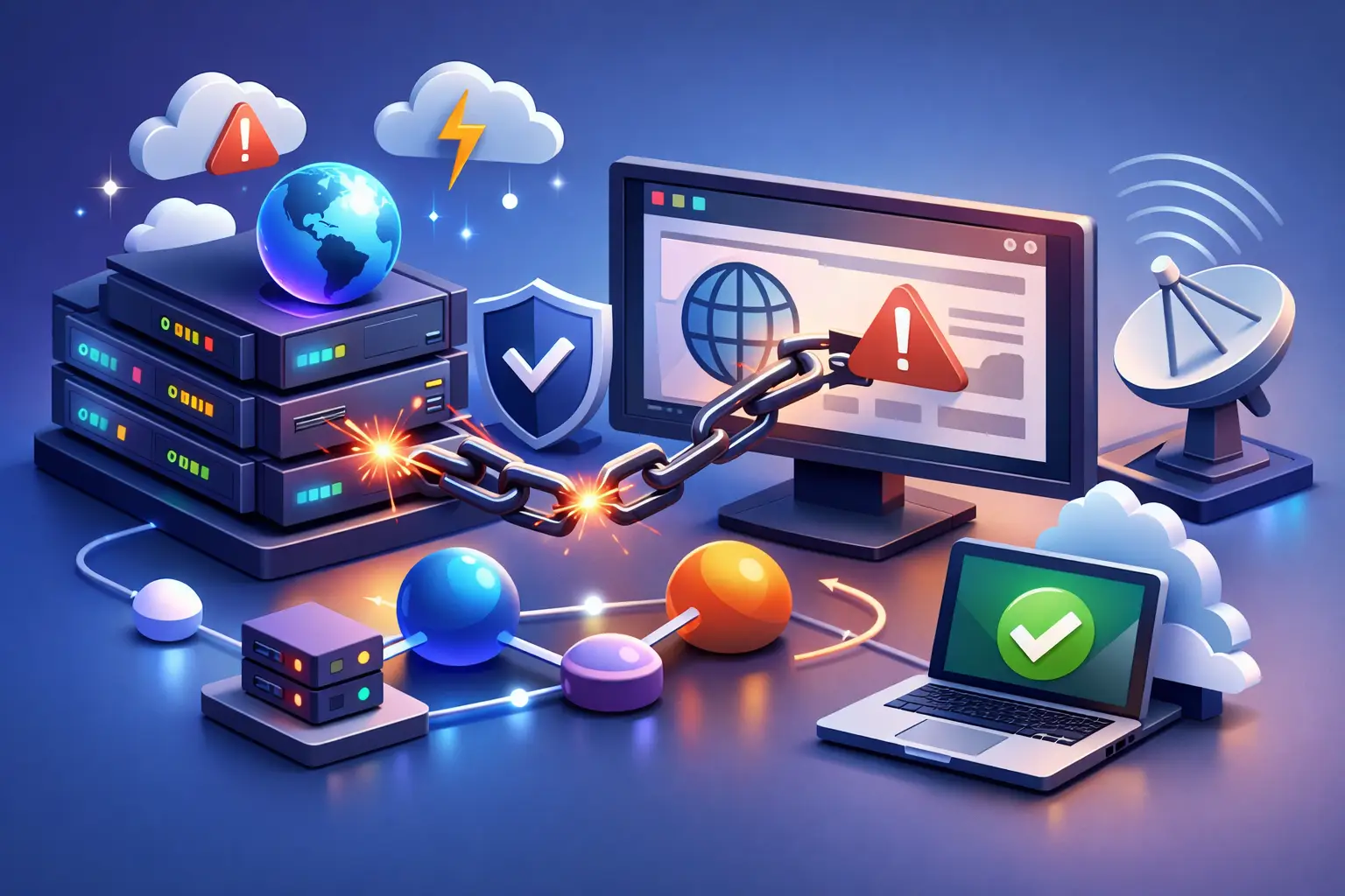 Gestão DNS para evitar falhas no seu site