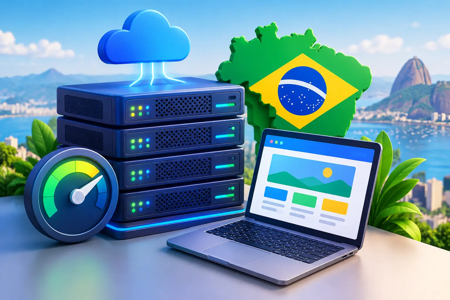 Hospedagem brasileira para sites mais rápidos