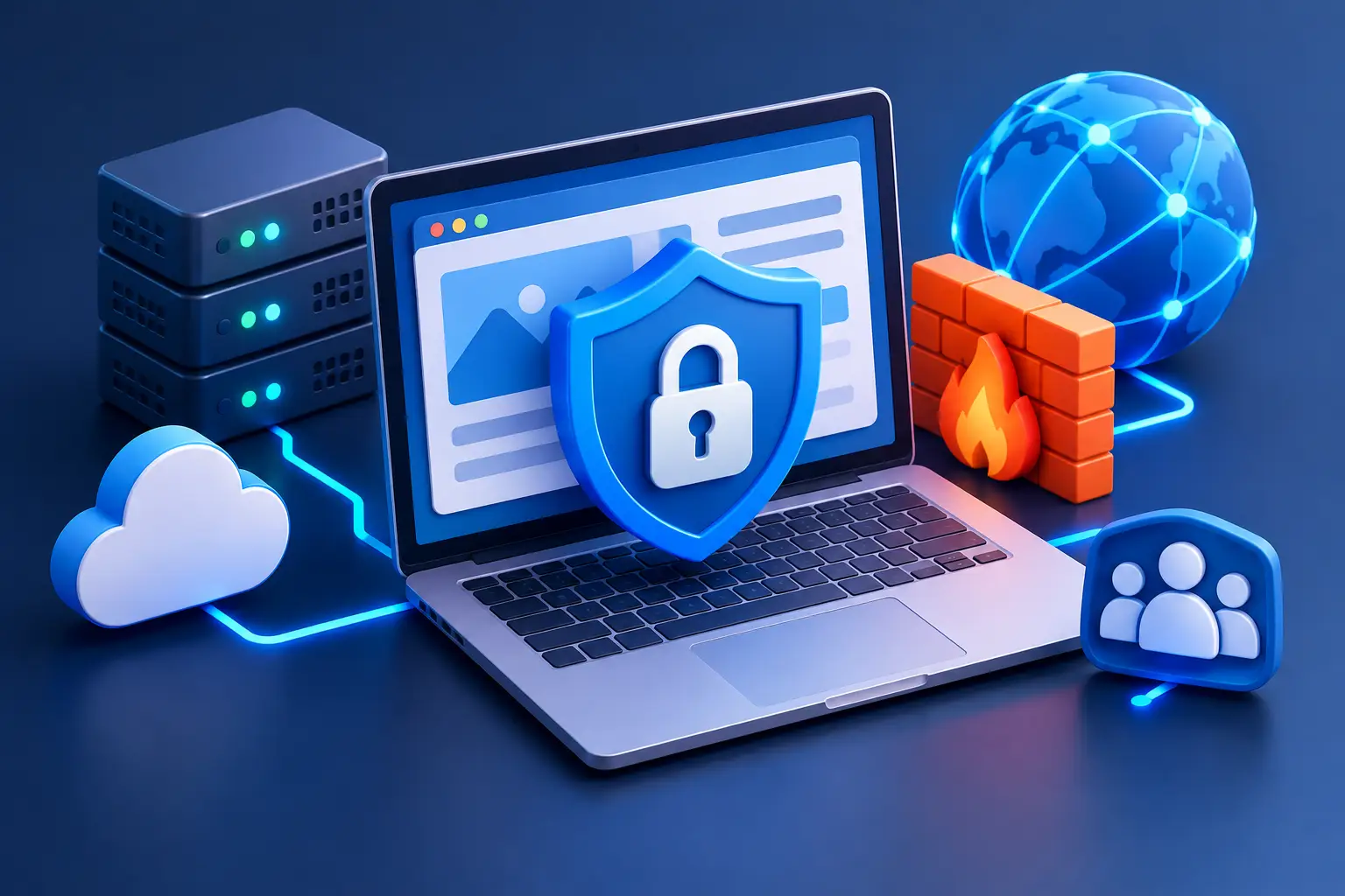 Segurança cibernética para sites e empresas
